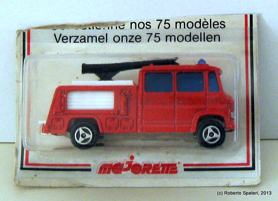 Majorette Mercedes Pompier Aeroport Fire truck (n.258-B)